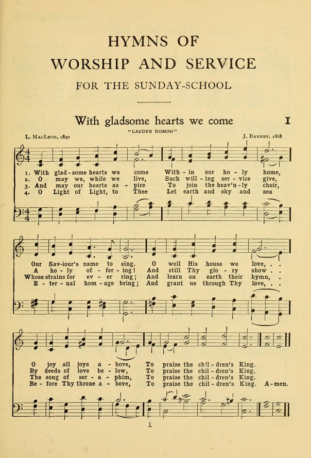 Hymns of Worship and Service: for the Sunday School page 20