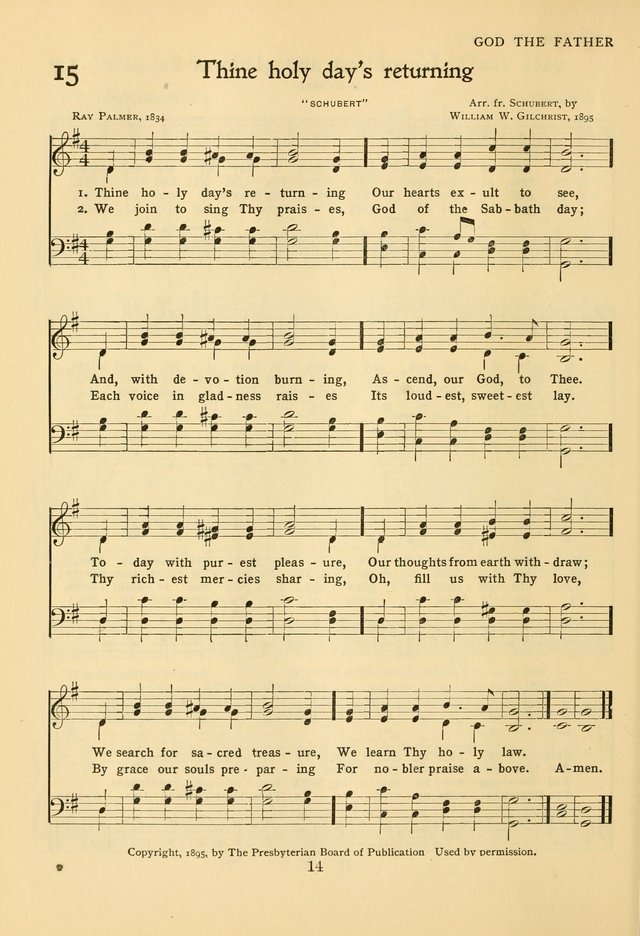 Hymns of Worship and Service: for the Sunday School page 33