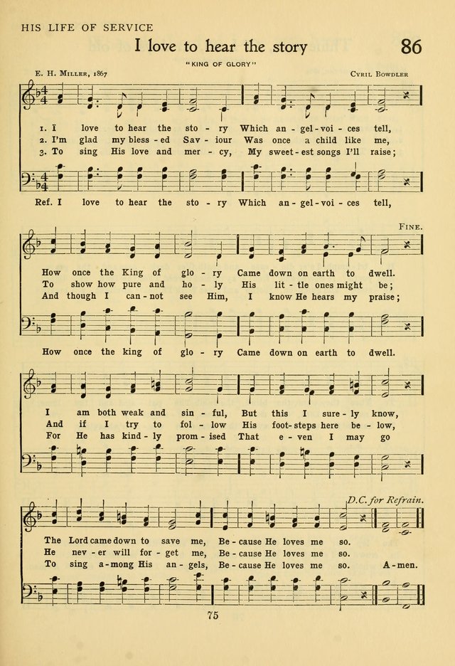 Hymns of Worship and Service: for the Sunday School page 94