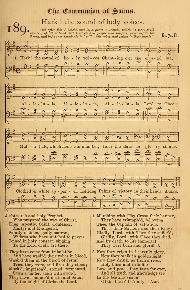 The Hymnal: with tunes old and new page 168