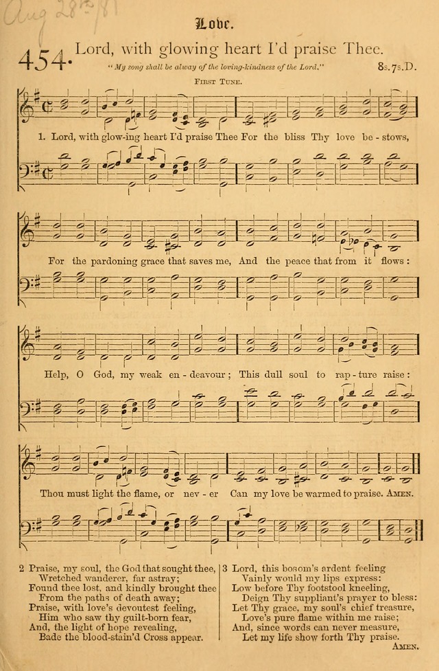 The Hymnal: with tunes old and new page 378