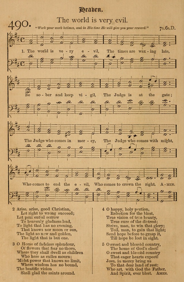 The Hymnal: with tunes old and new page 411