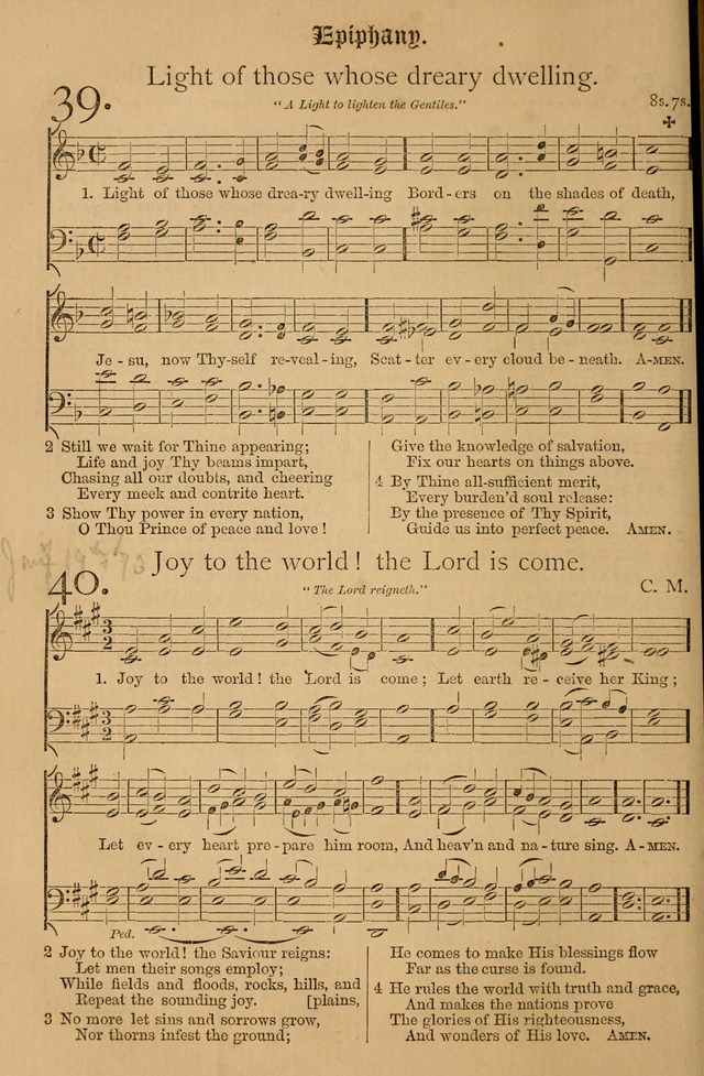 The Hymnal: with tunes old and new page 49