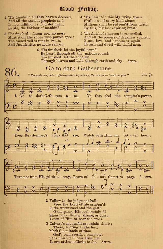 The Hymnal: with tunes old and new page 86