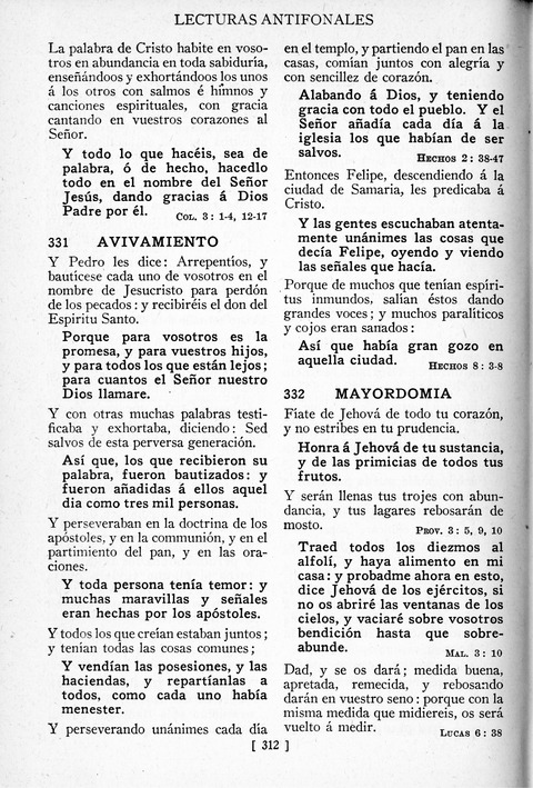 Himnos de la Vida Cristiana page 308