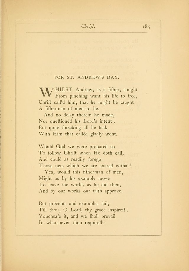 Hymns of the Ages: being selections from Wither, Cranshaw, Southwell, Habington, and other sources (2nd series) page 185