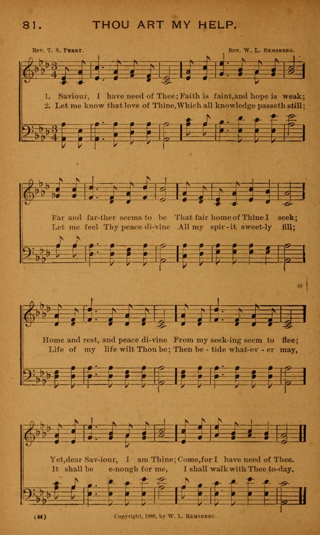 Y.P.S.C.E. Hymns of Christian Endeavor page 54