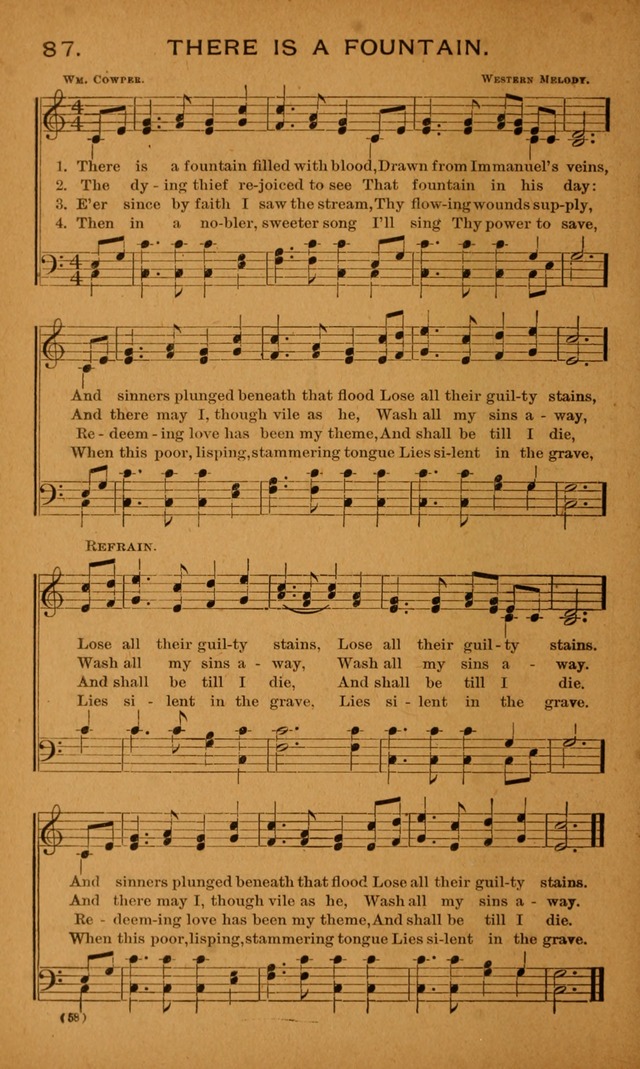 Y.P.S.C.E. Hymns of Christian Endeavor page 58