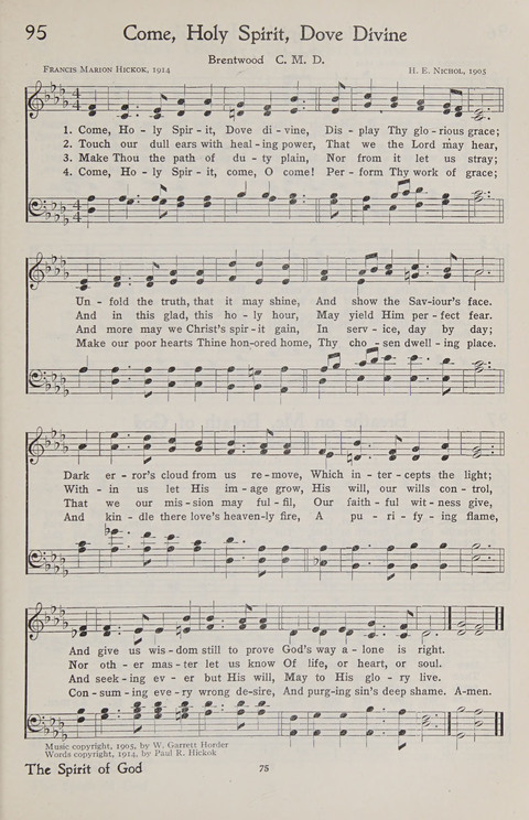 Hymns of the Christian Life page 73