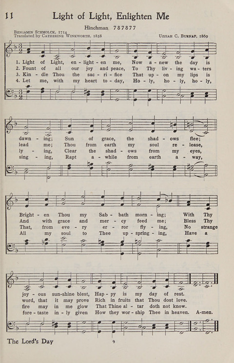 Hymns of the Christian Life page 9