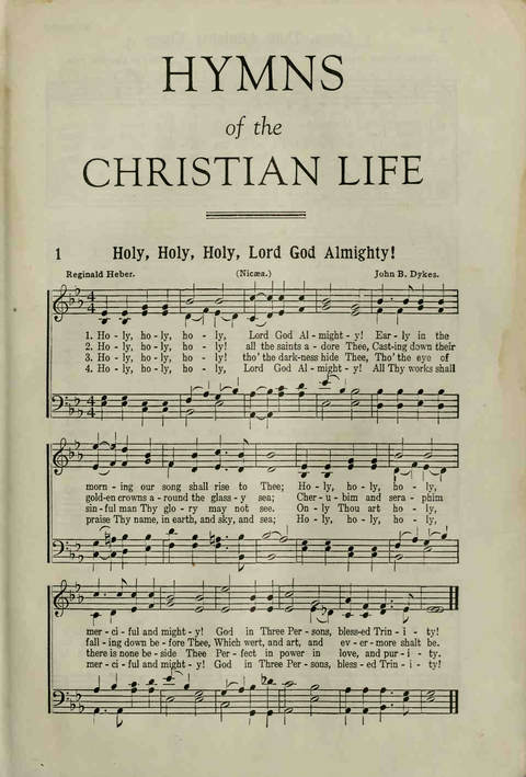 Hymns of the Christian Life page 1