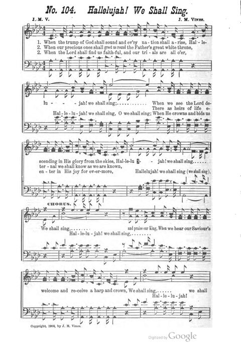 The Harp of Glory: The Best Old Hymns, the Best New Hymns, the cream of song for all religious work and workship (With supplement) page 104