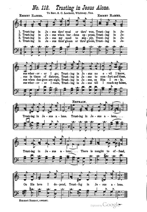 The Harp of Glory: The Best Old Hymns, the Best New Hymns, the cream of song for all religious work and workship (With supplement) page 118