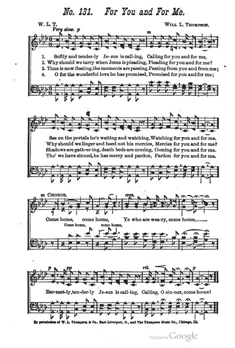 The Harp of Glory: The Best Old Hymns, the Best New Hymns, the cream of song for all religious work and workship (With supplement) page 131