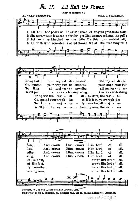 The Harp of Glory: The Best Old Hymns, the Best New Hymns, the cream of song for all religious work and workship (With supplement) page 17