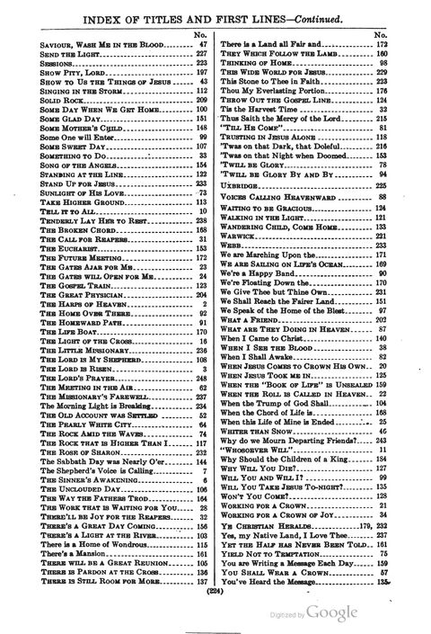 The Harp of Glory: The Best Old Hymns, the Best New Hymns, the cream of song for all religious work and workship (With supplement) page 222