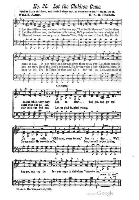 The Harp of Glory: The Best Old Hymns, the Best New Hymns, the cream of song for all religious work and workship (With supplement) page 36