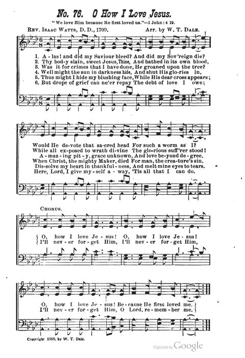 The Harp of Glory: The Best Old Hymns, the Best New Hymns, the cream of song for all religious work and workship (With supplement) page 76