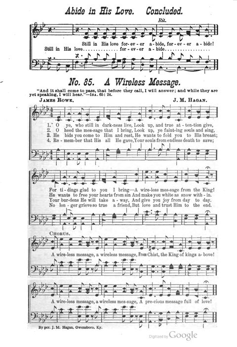 The Harp of Glory: The Best Old Hymns, the Best New Hymns, the cream of song for all religious work and workship (With supplement) page 85