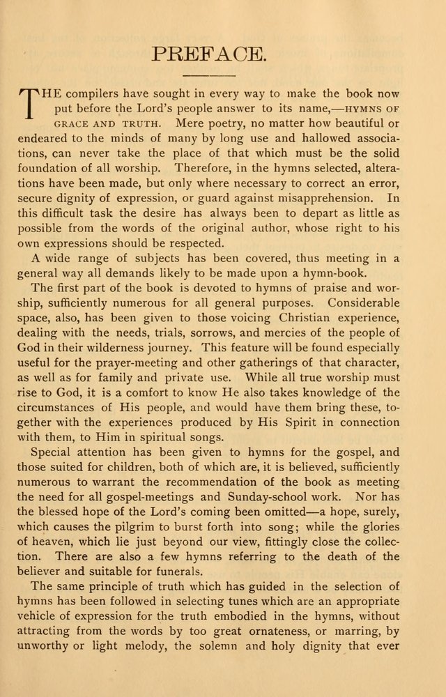 Hymns of Grace and Truth page vii