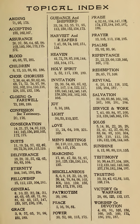 Hymns of His Grace: No. 1 page 191