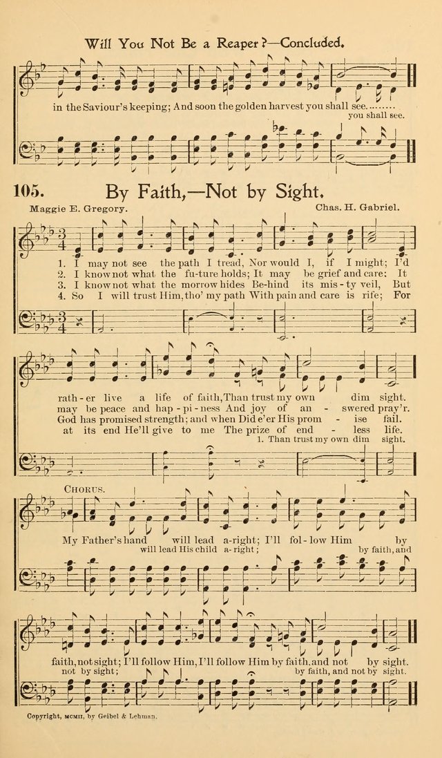 Hymns of the Kingdom: for use in religious meetings page 105