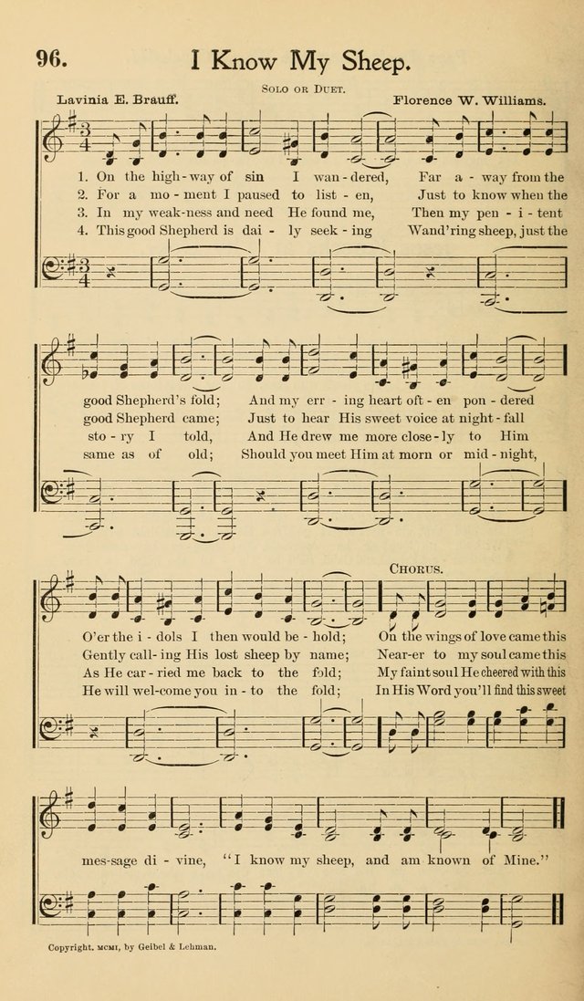 Hymns of the Kingdom: for use in religious meetings page 96