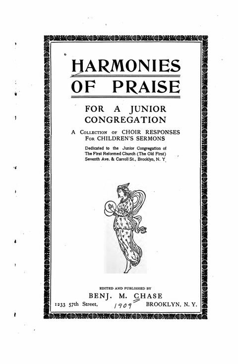 Harmonies of Praise: for a Junior Congregation page vi