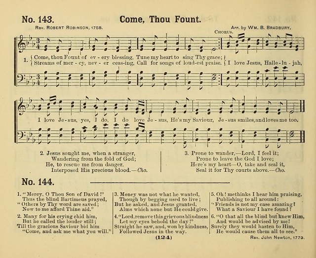 Hymns of Praise with Tunes: selected for use in Sunday school, prayer meeting, and home circle page 124