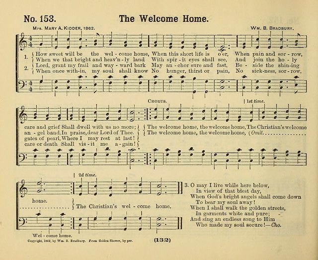 Hymns of Praise with Tunes: selected for use in Sunday school, prayer meeting, and home circle page 132