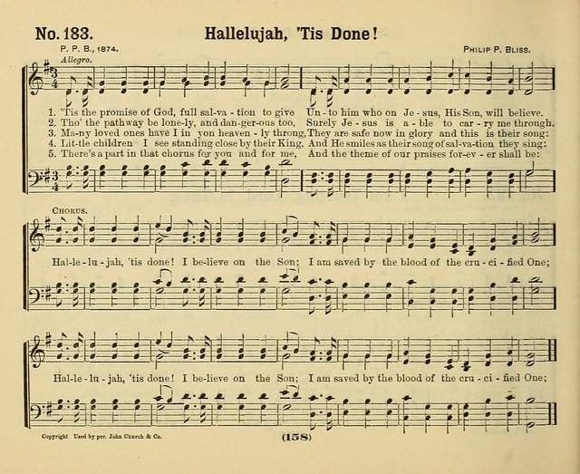 Hymns of Praise with Tunes: selected for use in Sunday school, prayer meeting, and home circle page 158