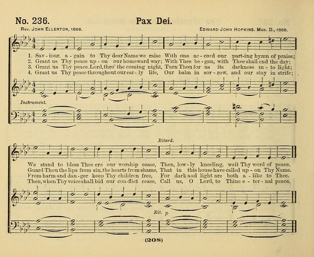 Hymns of Praise with Tunes: selected for use in Sunday school, prayer meeting, and home circle page 208