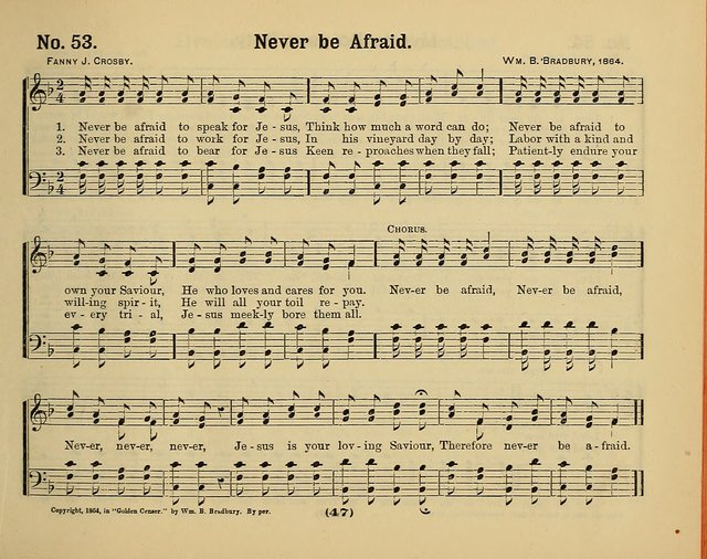 Hymns of Praise with Tunes: selected for use in Sunday school, prayer meeting, and home circle page 47