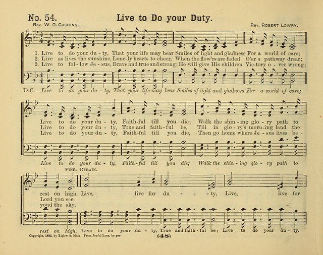 Hymns of Praise with Tunes: selected for use in Sunday school, prayer meeting, and home circle page 48