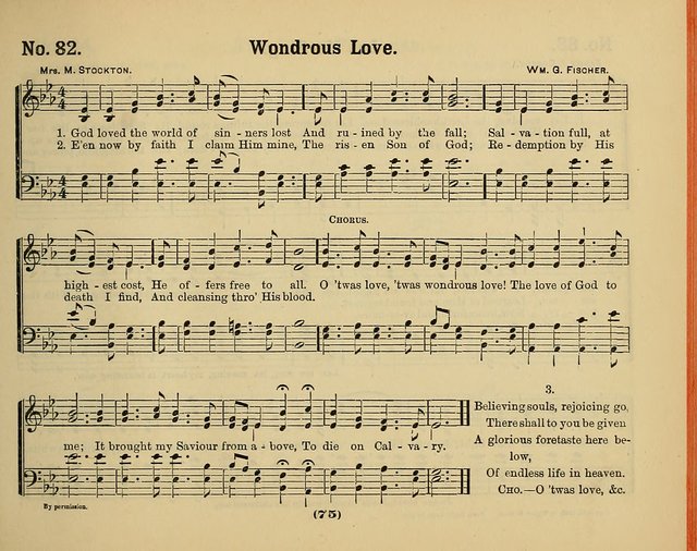 Hymns of Praise with Tunes: selected for use in Sunday school, prayer meeting, and home circle page 75