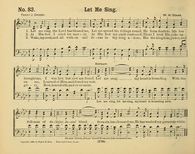 Hymns of Praise with Tunes: selected for use in Sunday school, prayer meeting, and home circle page 76