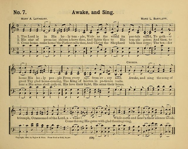 Hymns of Praise with Tunes: selected for use in Sunday school, prayer meeting, and home circle page 9