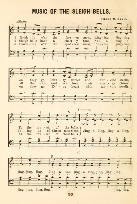 Hours of Singing: a collection of new music for juvenile classes, public schools, seminaries and the home circle page 30