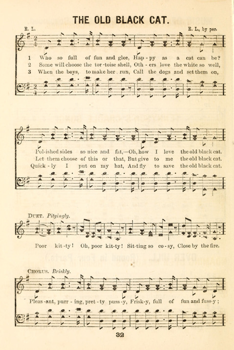 Hours of Singing: a collection of new music for juvenile classes, public schools, seminaries and the home circle page 32