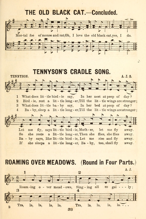 Hours of Singing: a collection of new music for juvenile classes, public schools, seminaries and the home circle page 33