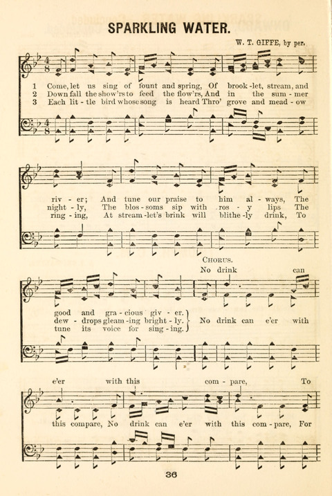 Hours of Singing: a collection of new music for juvenile classes, public schools, seminaries and the home circle page 36