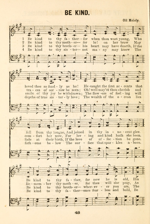 Hours of Singing: a collection of new music for juvenile classes, public schools, seminaries and the home circle page 48