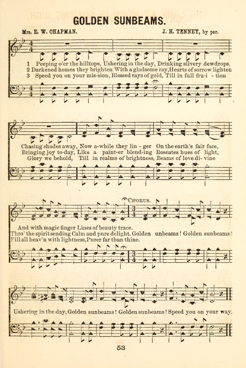 Hours of Singing: a collection of new music for juvenile classes, public schools, seminaries and the home circle page 53