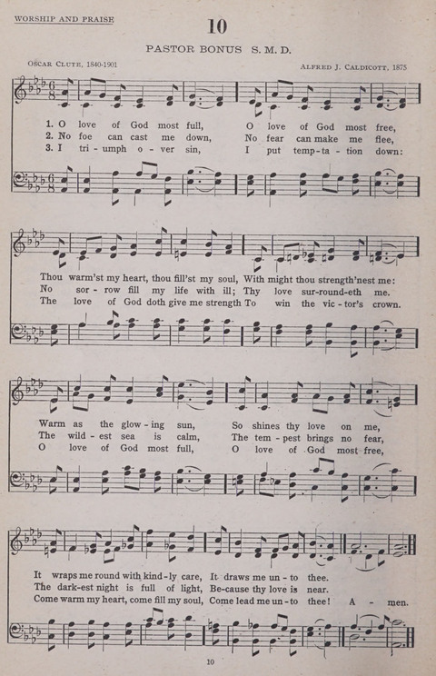 Hymns of the United Church page 10