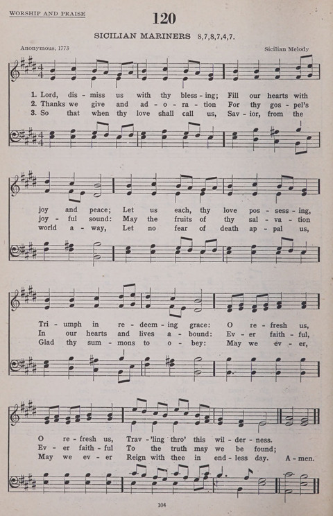 Hymns of the United Church page 104