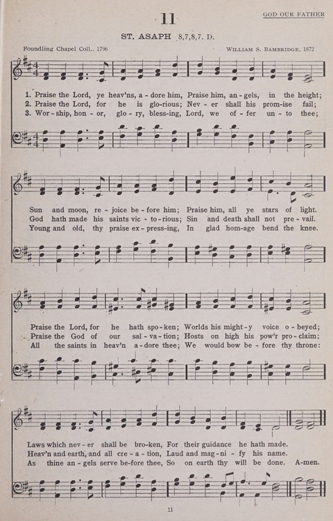 Hymns of the United Church page 11