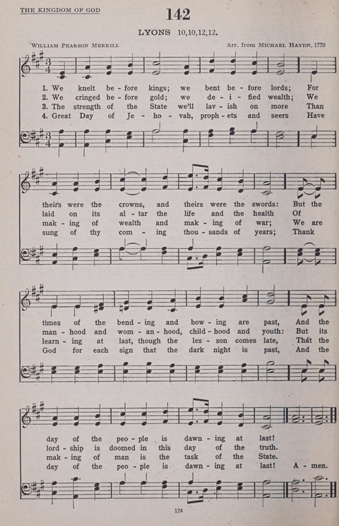 Hymns of the United Church page 124