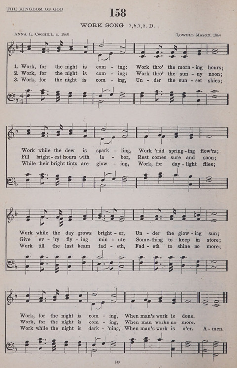 Hymns of the United Church page 140