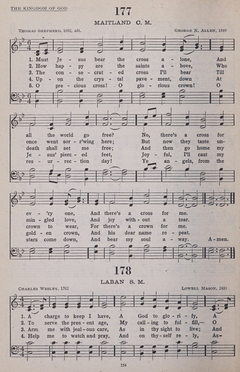 Hymns of the United Church page 154