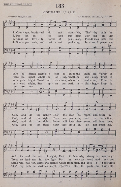 Hymns of the United Church page 158